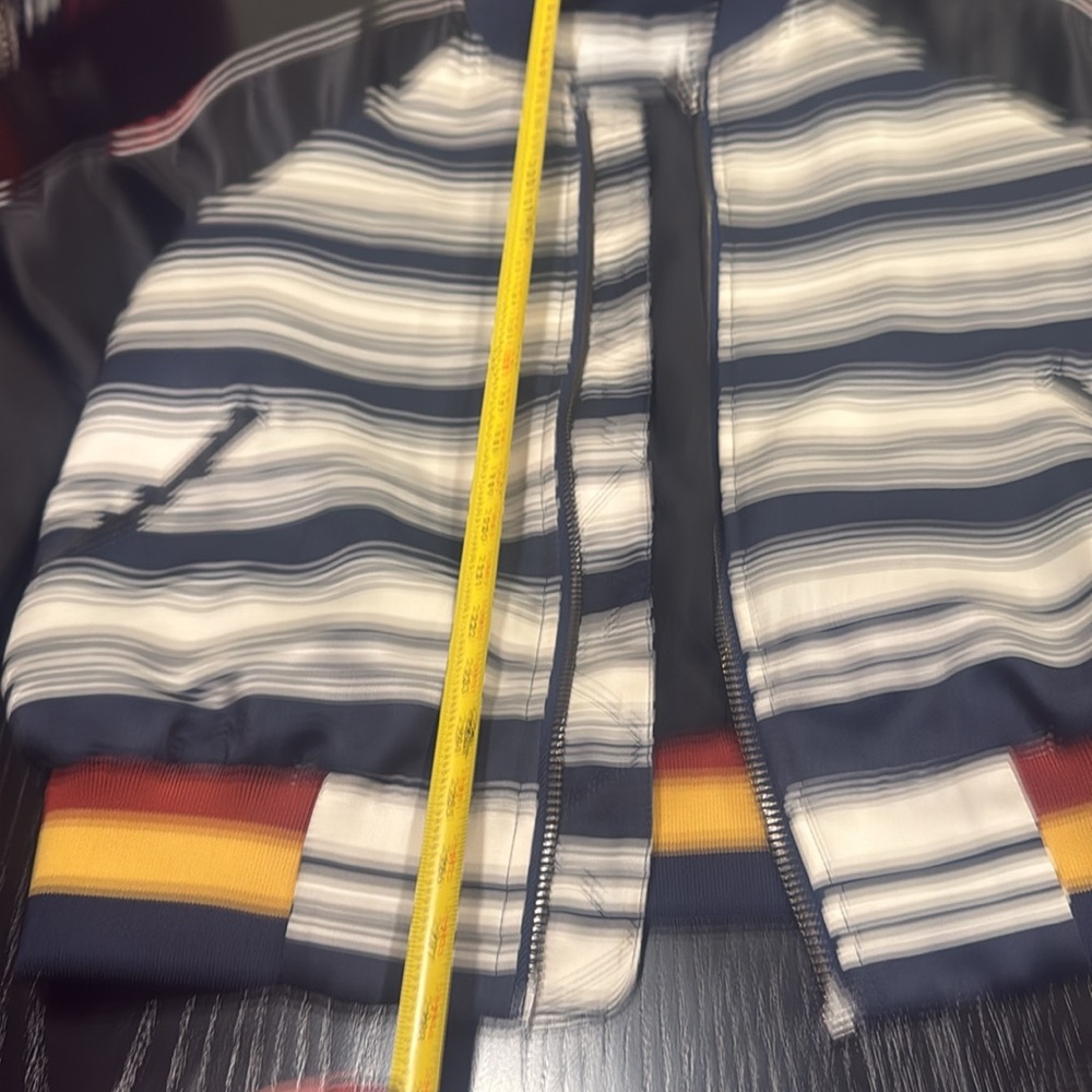 Eleven Paris Multicolor Striped Bomber Jacket - Picture 4 of 5